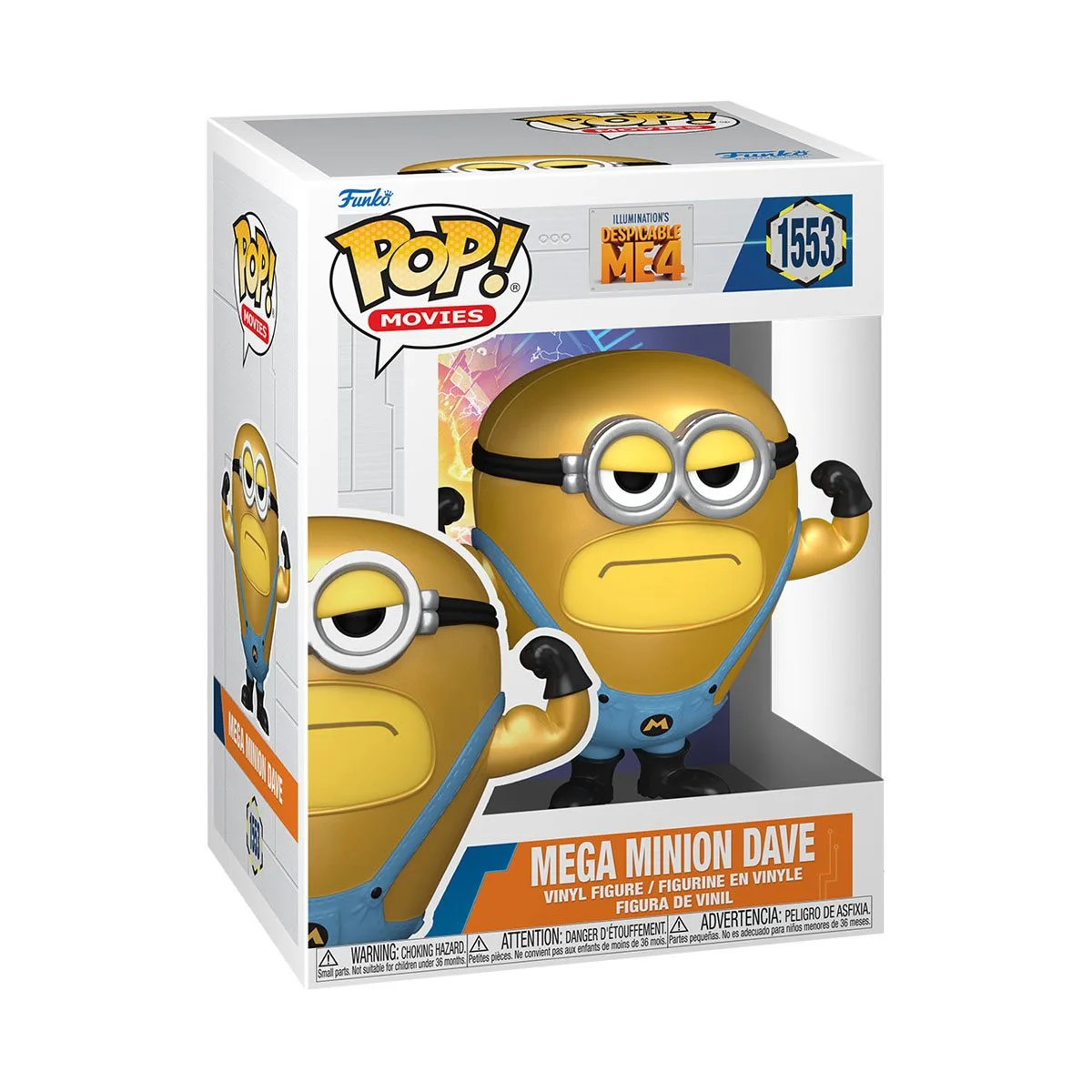 Фігурка Funko POP вініл 10 см Mega Minion Dave жовта Despicable Me 4