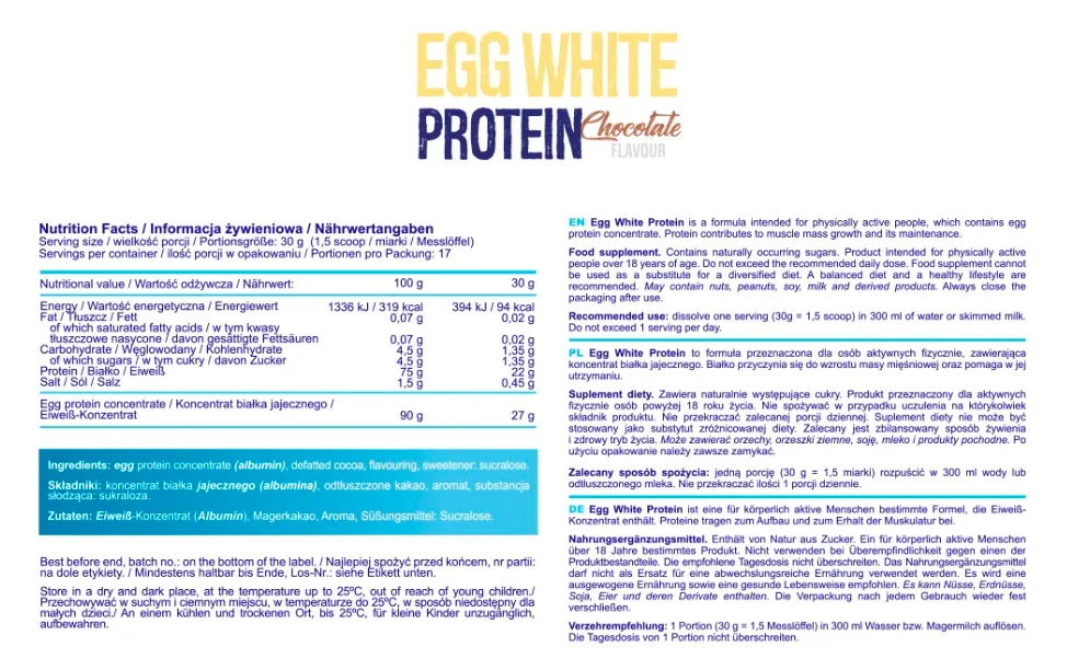 Яичный белок Allnutrition 510 г шоколадный