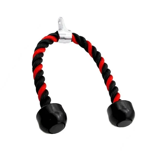 Канат для трицепса Active Point Нейлон 70 см Чорний/Червоний