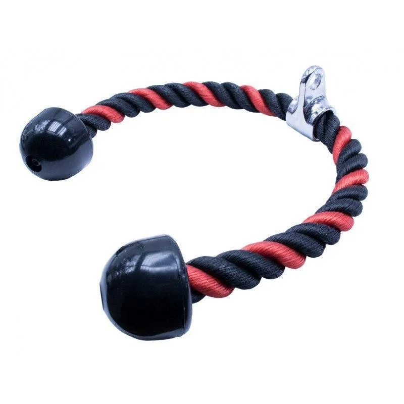 Канат для трицепса Active Point Нейлон 70 см Чорний/Червоний
