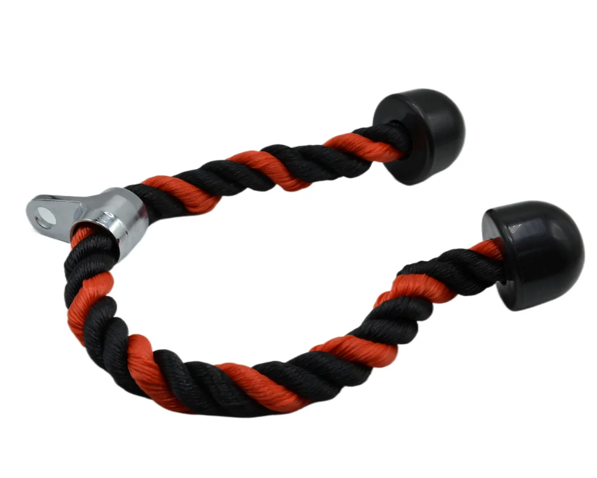 Канат для трицепса Active Point Нейлон 70 см Чорний/Червоний