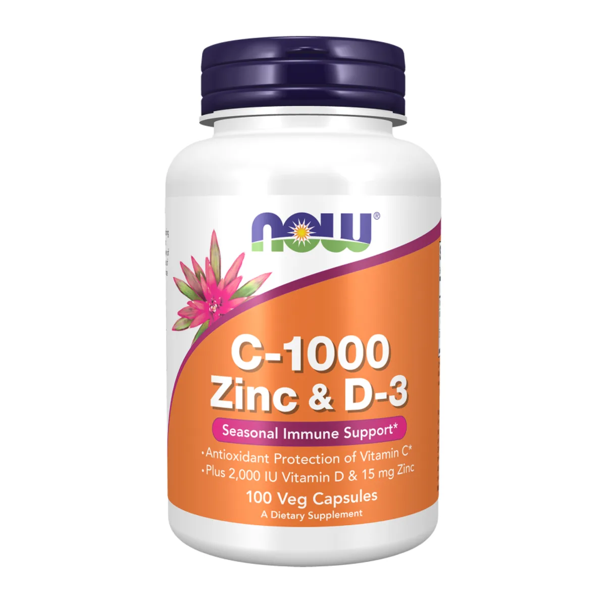 Now Foods C-1000 Zinc D-3 капсулы 100 шт целлюлоза