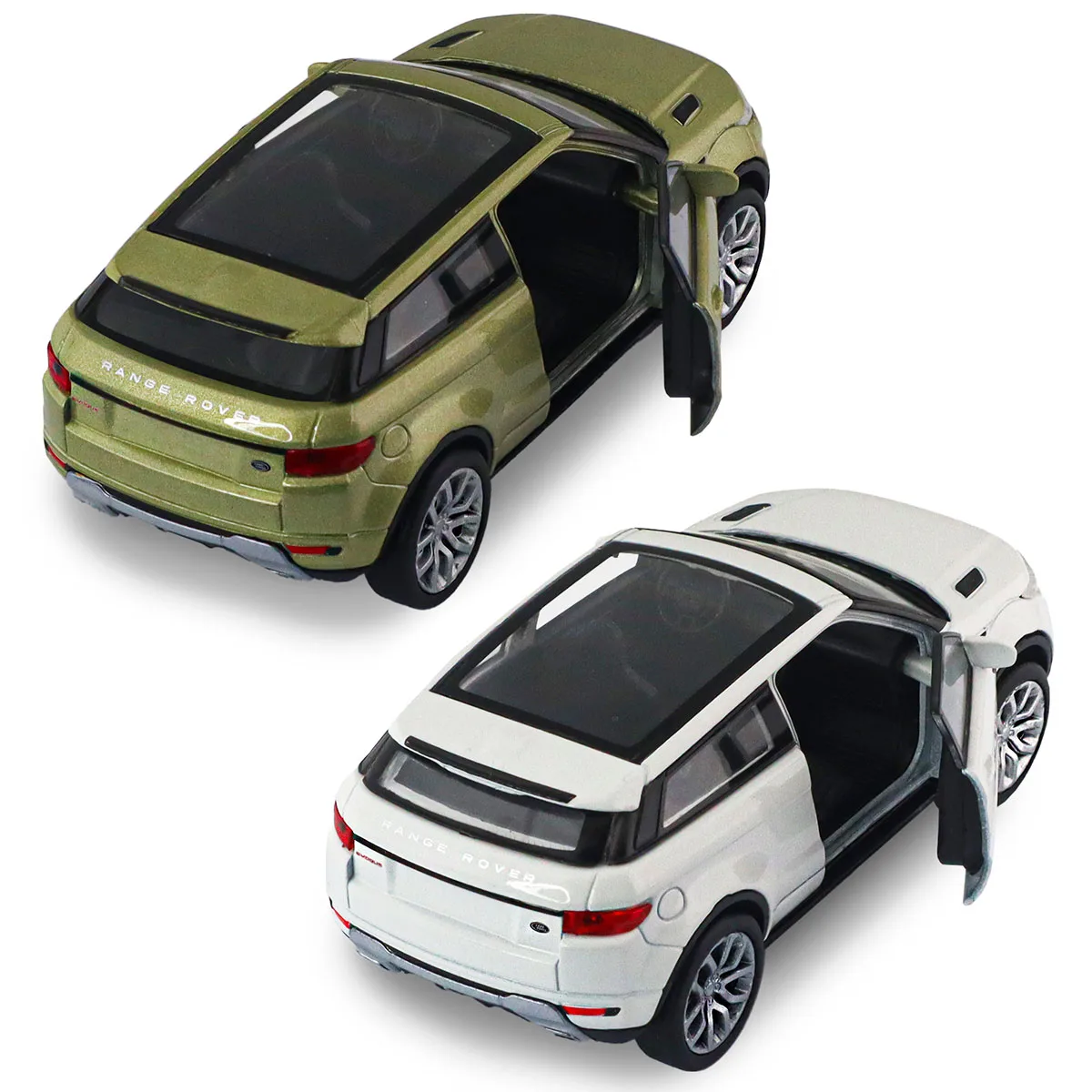 Автомодель TechnoDrive метал 11,5 см біла зелена