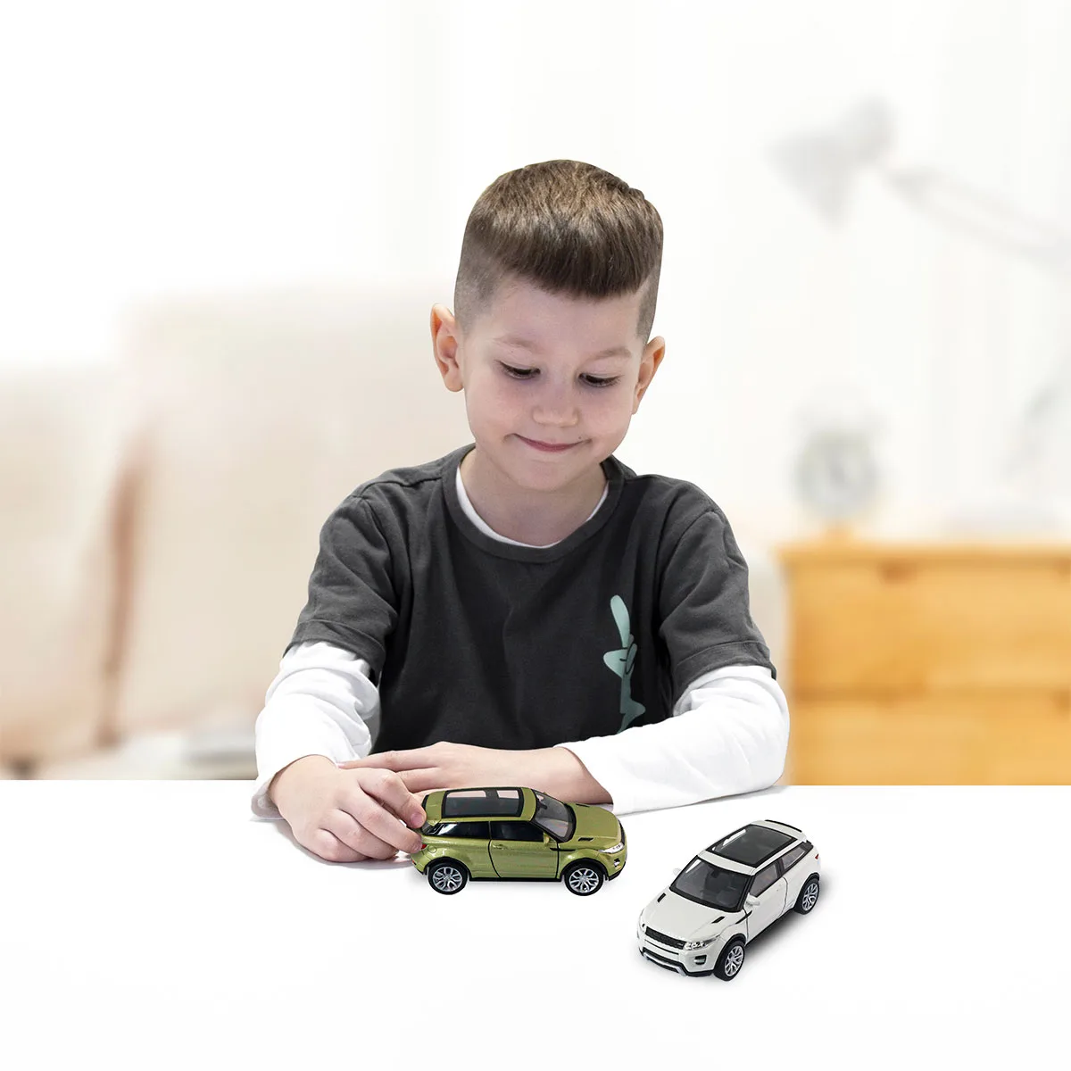 Автомодель TechnoDrive метал 11,5 см біла зелена