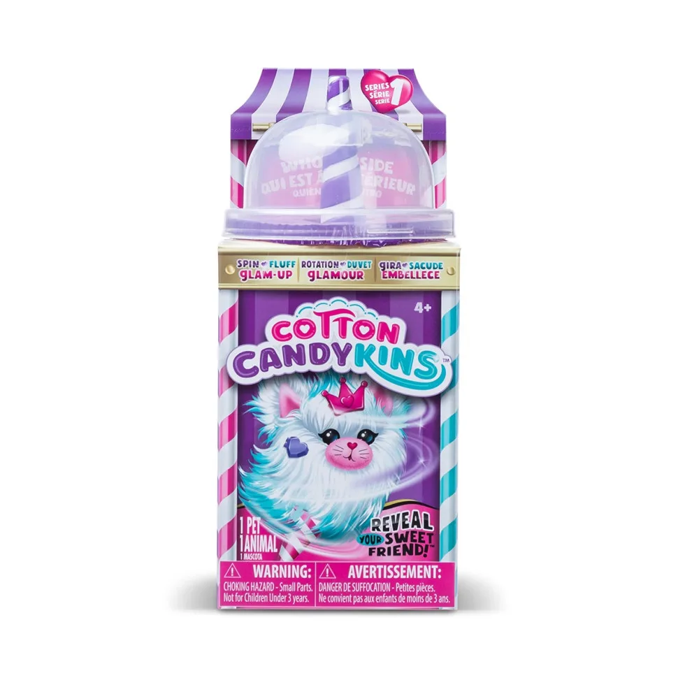 М'яка іграшка Cotton Candykins з іграшкової цукрової вати 30 см рожевий