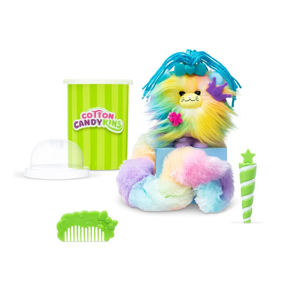 М'яка іграшка Cotton Candykins з іграшкової цукрової вати 30 см рожевий