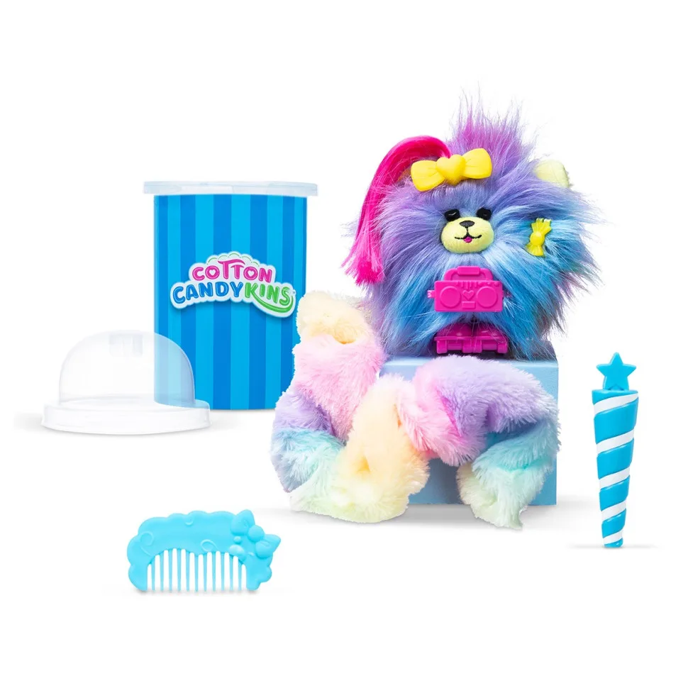 М'яка іграшка Cotton Candykins з іграшкової цукрової вати 30 см рожевий