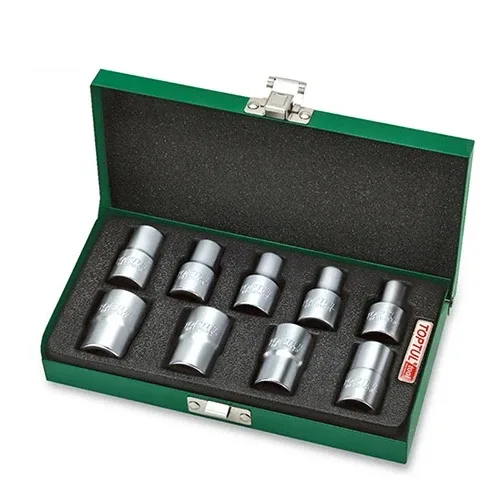 Набір головок TORX 1/2" 9 шт E10-E24 металевий Зірка Давида