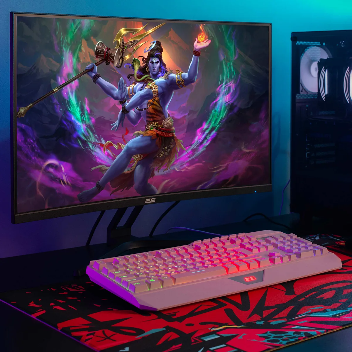 Монітор 2E GAMING 27" R2723BV HDMI, DP, MM, VA, 165Hz, 6ms, CURVED, FreeSync