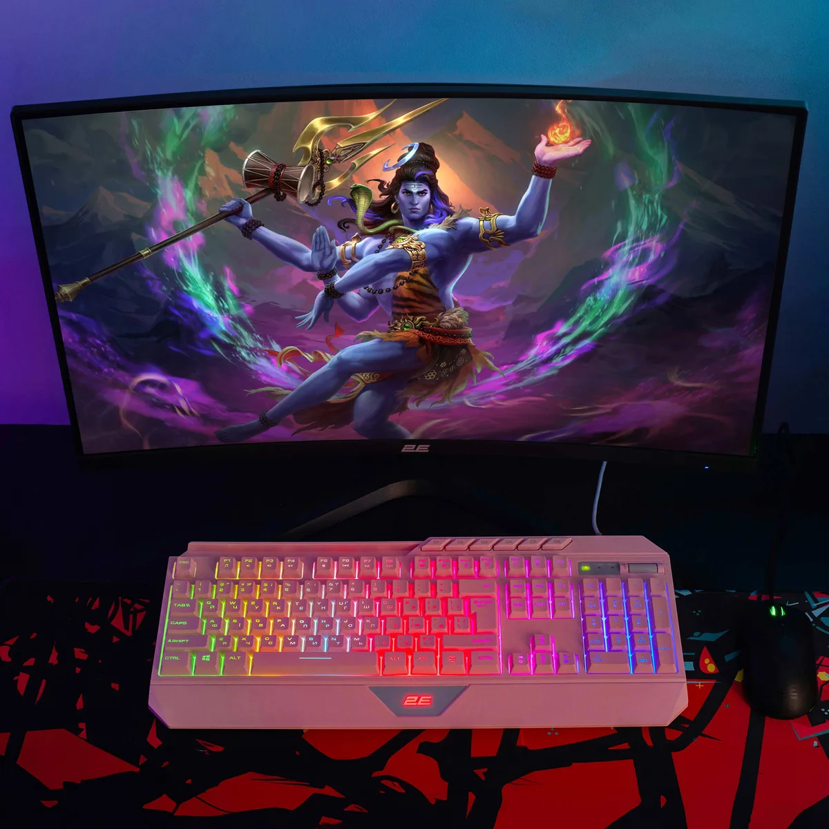 Монітор 2E GAMING 27" R2723BV HDMI, DP, MM, VA, 165Hz, 6ms, CURVED, FreeSync