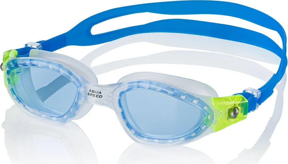 Окуляри для плавання AQUA SPEED TPE OSFM блакитні