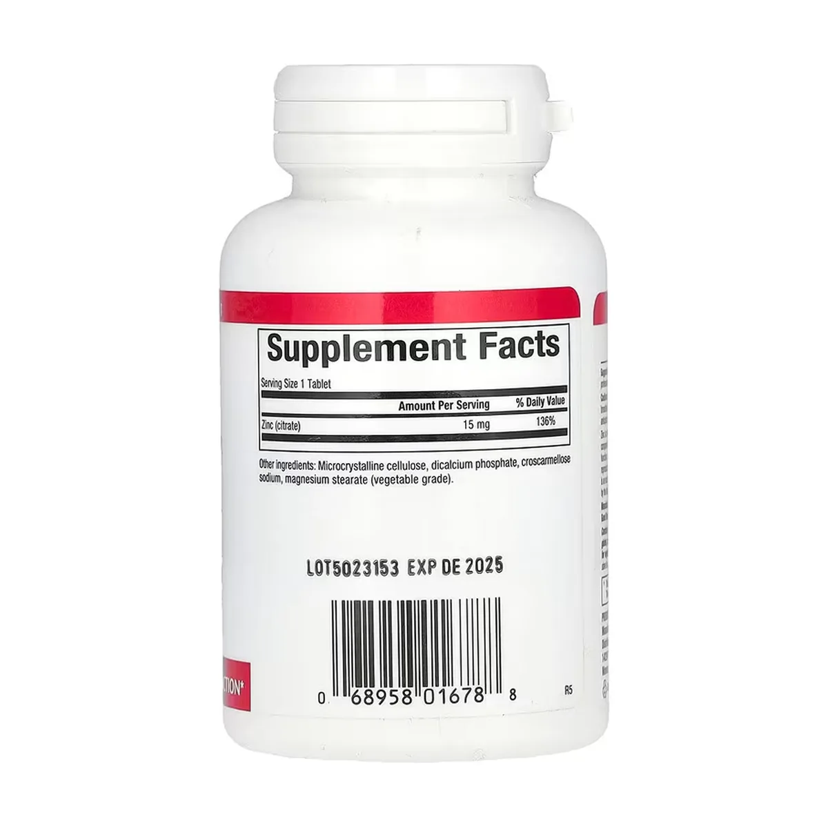 Цинк цитрат Natural Factors 15 мг 30 таблеток Веганський