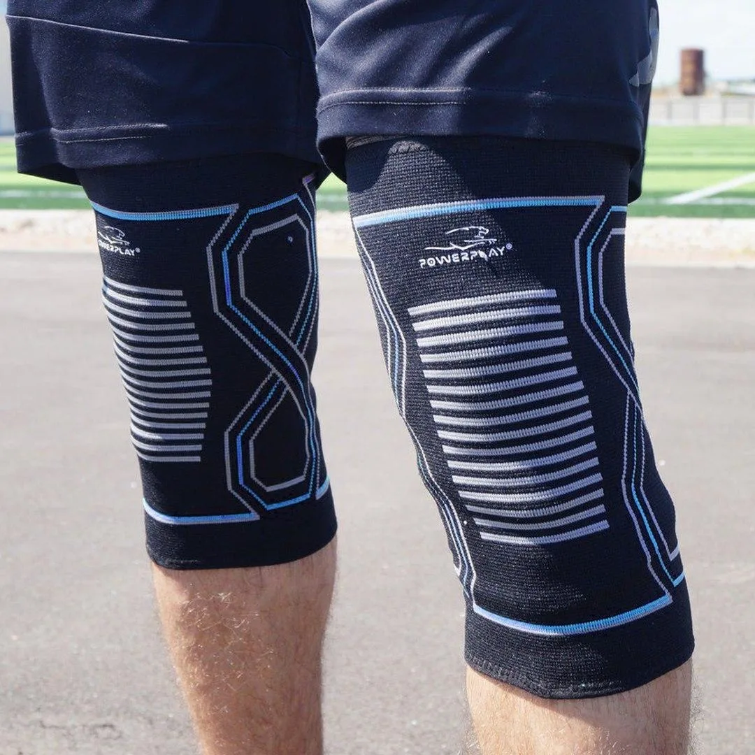 Наколінники спортивні Active Point бавовна L/XL чорні сині