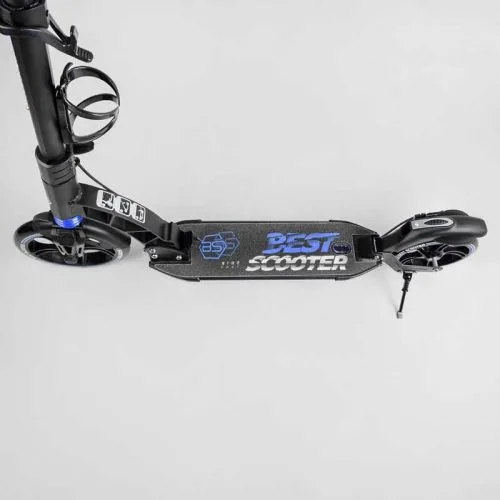 Самокат двухколесный Best Scooter с дисковым тормозом и амортизаторами для детей и взрослых