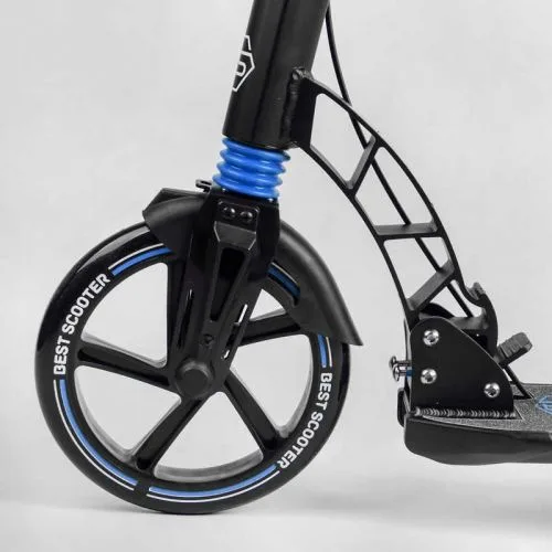 Самокат двухколесный Best Scooter с дисковым тормозом и амортизаторами для детей и взрослых