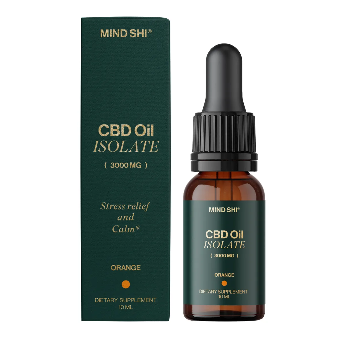 CBD Масло Isolate Mind Shi 3000 мг 10 мл Апельсин