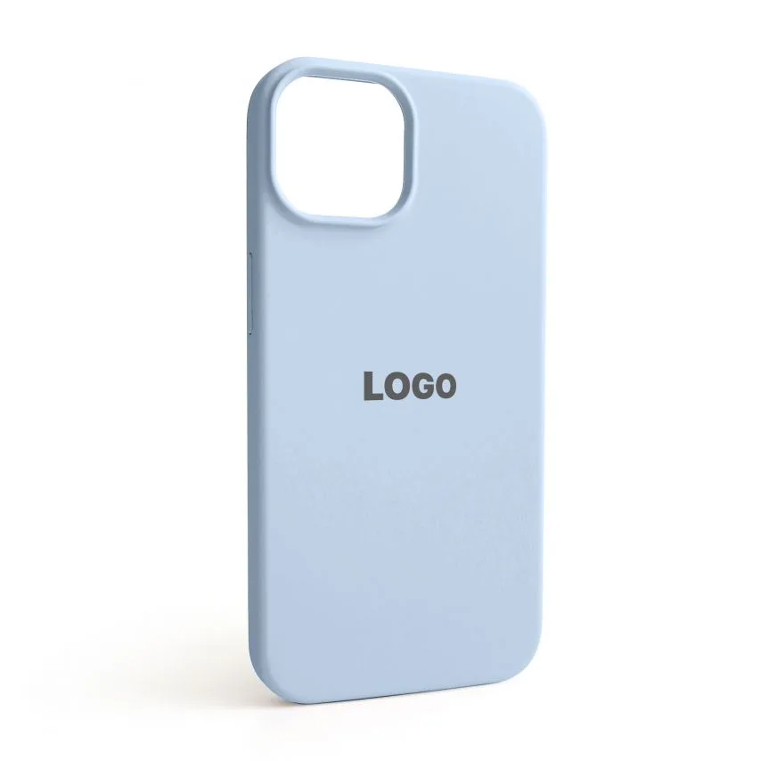 Чохол Silicone Case для iPhone 14 силіконовий блакитний
