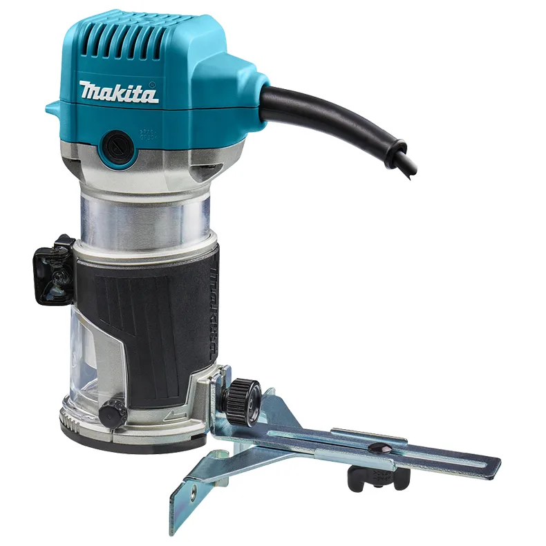Фрезер Makita RT0702CX2 потужністю 710 Вт, цанга 6 та 8 мм, швидкість 10000-34000 об/хв, вага 1.8 кг.