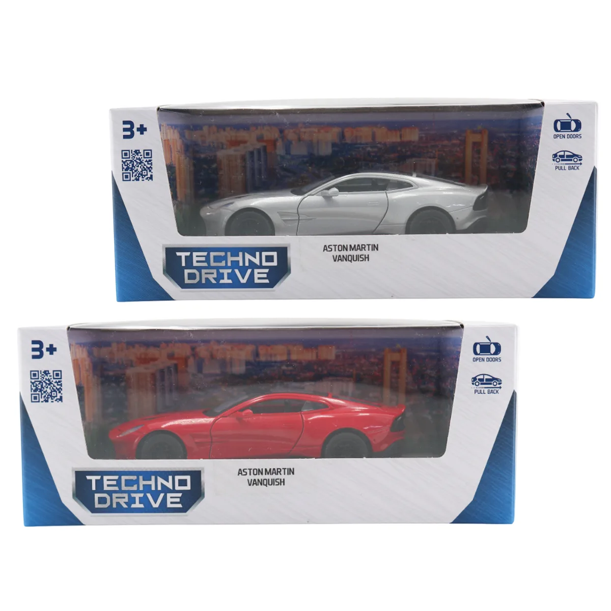 Автомодель TechnoDrive АБС-пластик метал 11х5х3 см червоний сріблястий