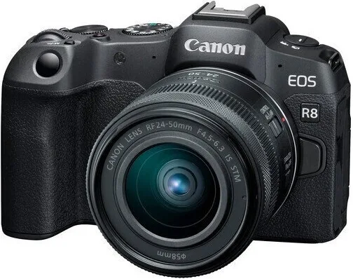 Цифрова фотокамера Canon бездзеркальна чорна 24 2 Мп з об'єктивом RF 24-50mm f4 5-6 3 IS STM
