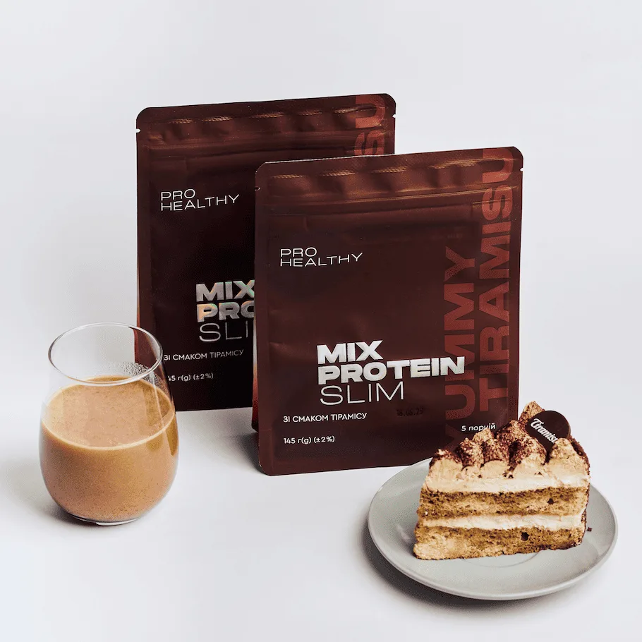 Choice Mix Protein Slim Yummу Tiramisu — низькокалорійний поживний коктейль, 145 г Чойс