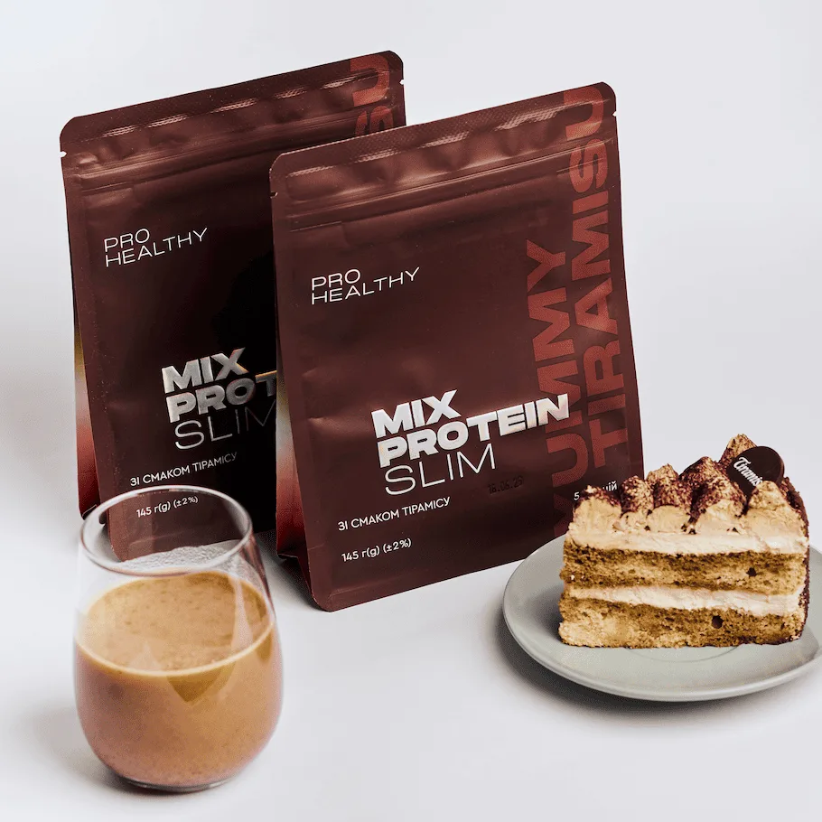 Choice Mix Protein Slim Yummу Tiramisu — низькокалорійний поживний коктейль, 145 г Чойс