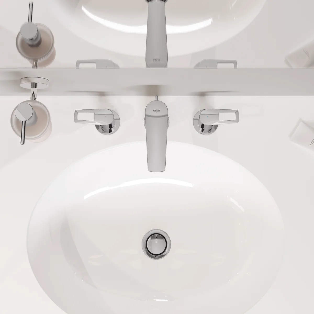 Тримач для склянки Grohe метал 54х67х111 мм сталевий хромований