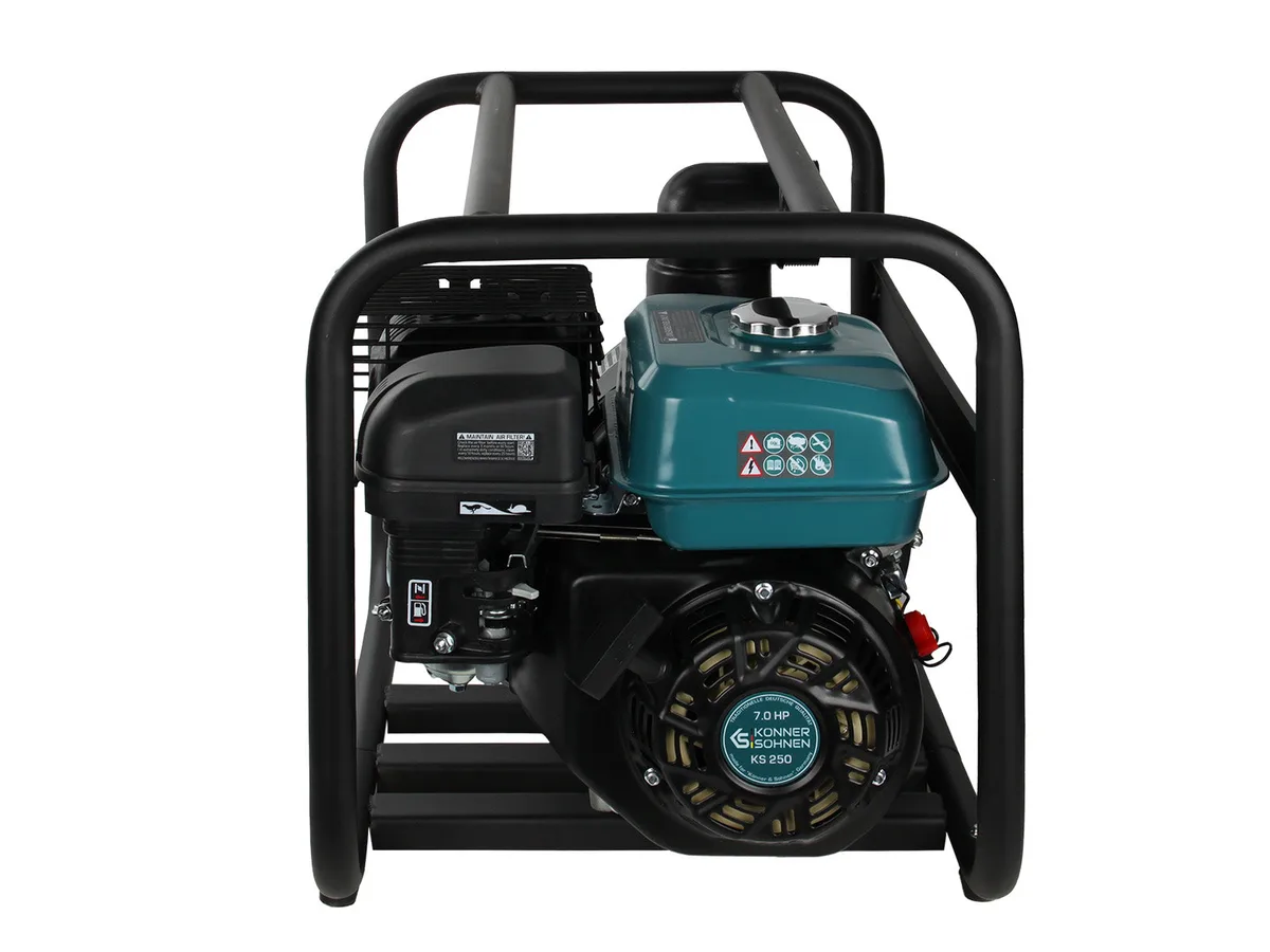 Бензинова мотопомпа KonnerSohnen KS 80CW, продуктивність 1000 л/хв, потужність 7.0 к.с, вага 28 кг.