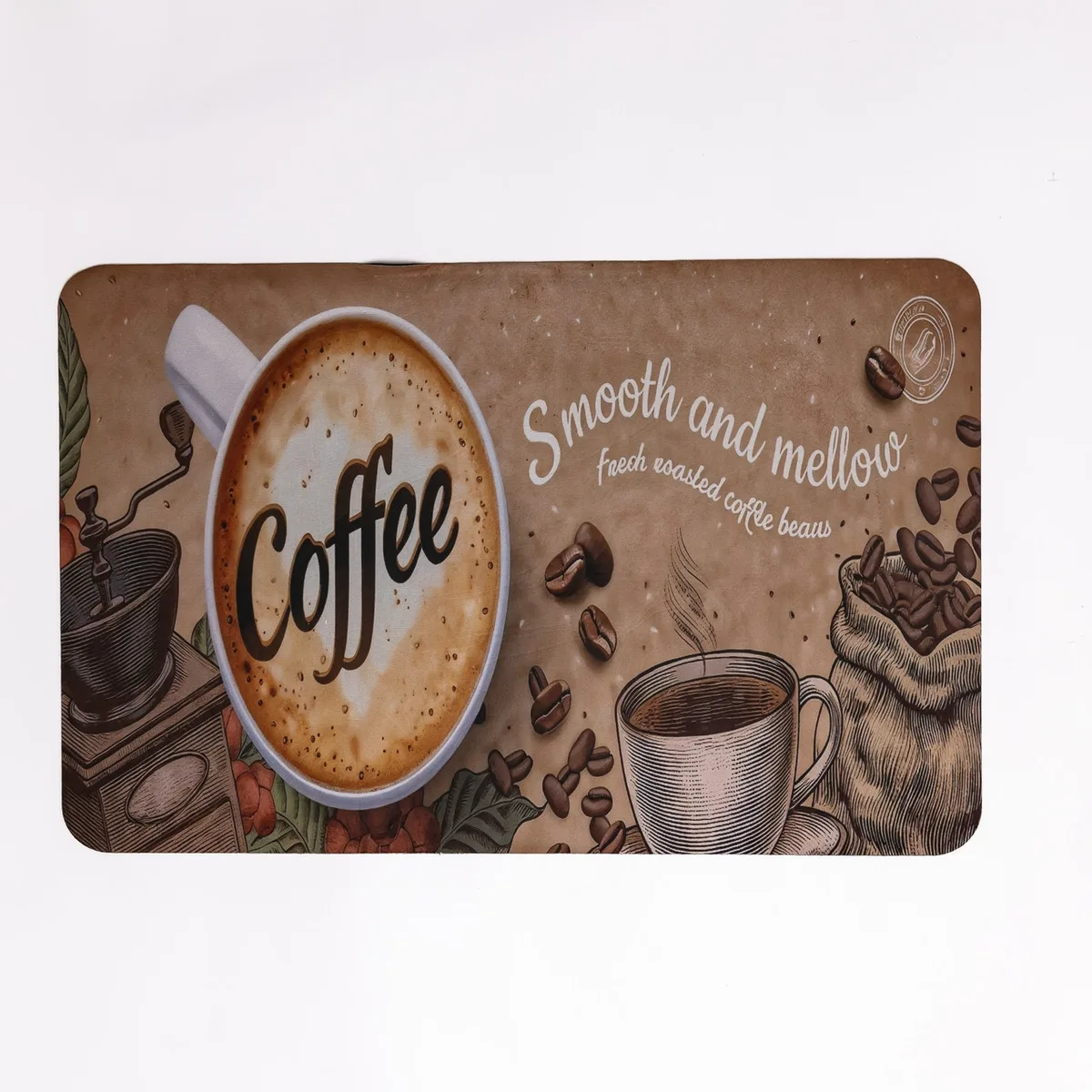 Килимок для кухні Coffee House діатомітовий 58х38 см коричневий