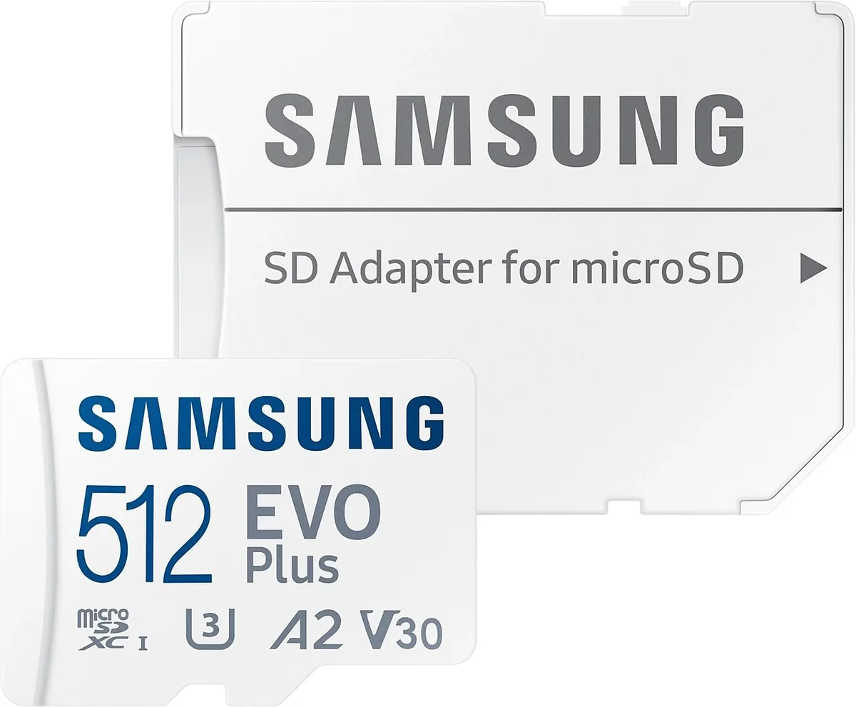 Карта пам'яті Samsung microSDXC 512GB UHS-I Class 10 Evo Plus чорна