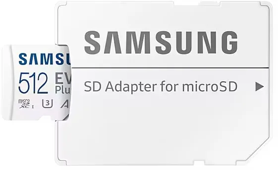 Карта пам'яті Samsung microSDXC 512GB UHS-I Class 10 Evo Plus чорна