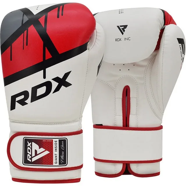 Боксерские перчатки RDX PU 16 унций Красные с капой в комплекте