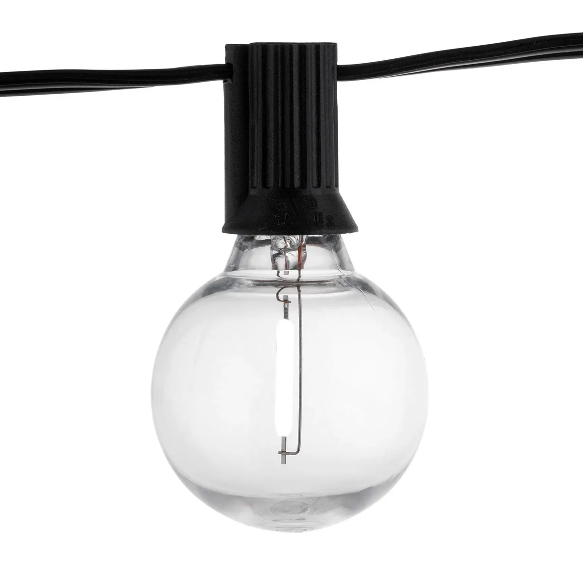 Светодиодная солнечная гирлянда LumiLED пластиковая 10 6 м черная 20 LED RGB теплый белый