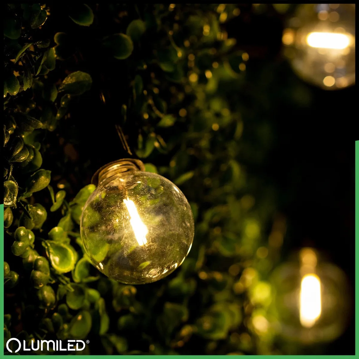 Светодиодная солнечная гирлянда LumiLED пластиковая 10 6 м черная 20 LED RGB теплый белый