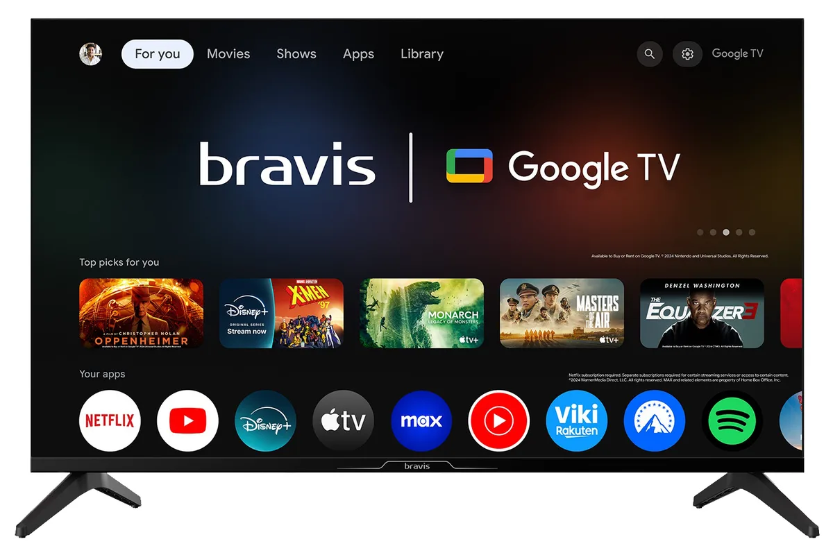 LED-телевізор Bravis 32 дюйми чорний ADS 1366x768 Smart TV