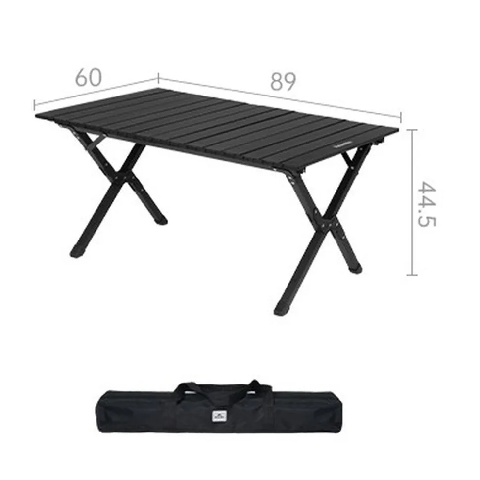 Складной стол Naturehike углеродная сталь 89х60 см черный