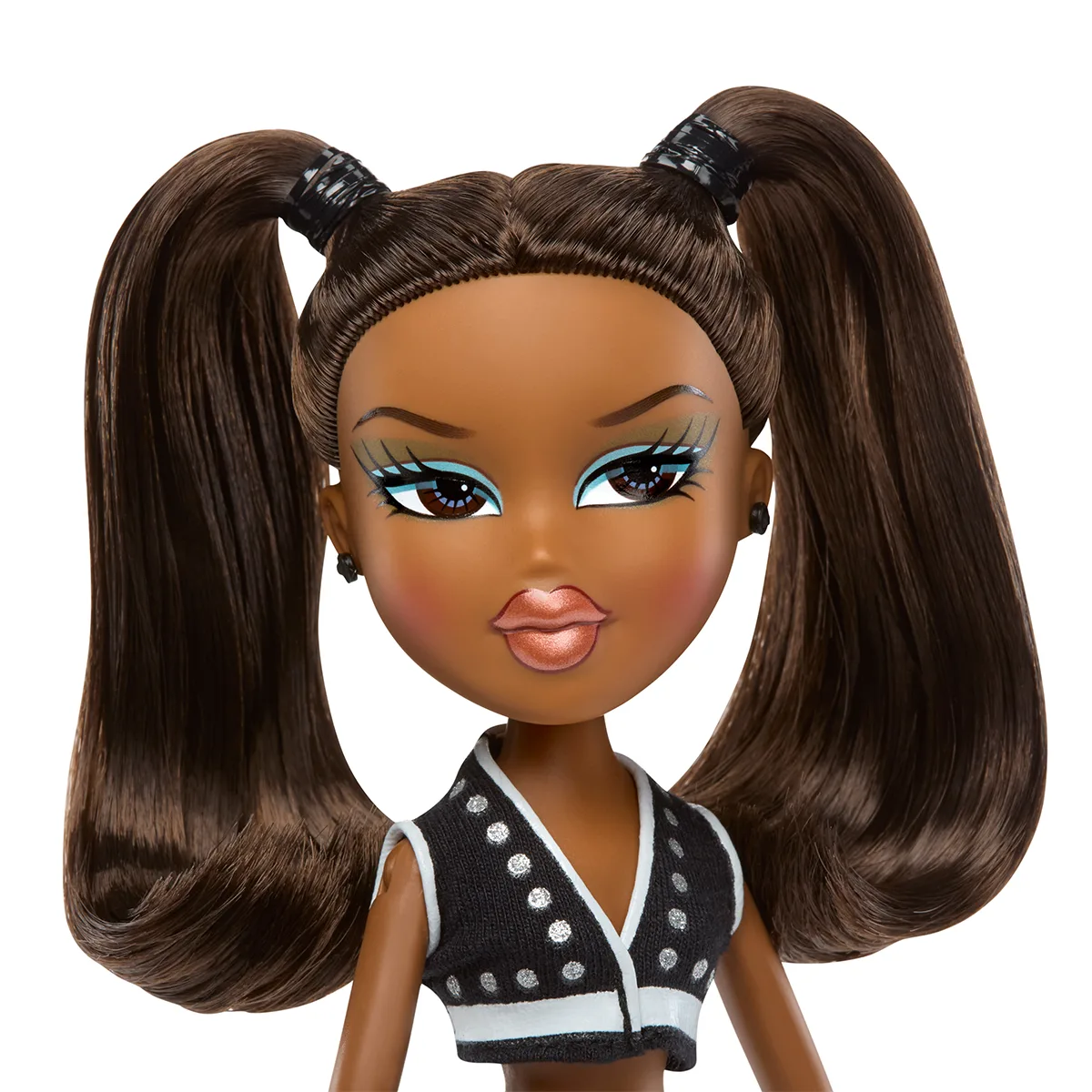 Ігровий набір Bratz Чирлідерка Саша комбіновані матеріали 29 см чорний синій