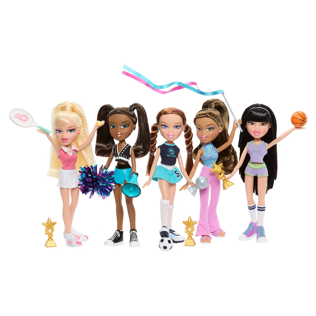Ігровий набір Bratz Чирлідерка Саша комбіновані матеріали 29 см чорний синій