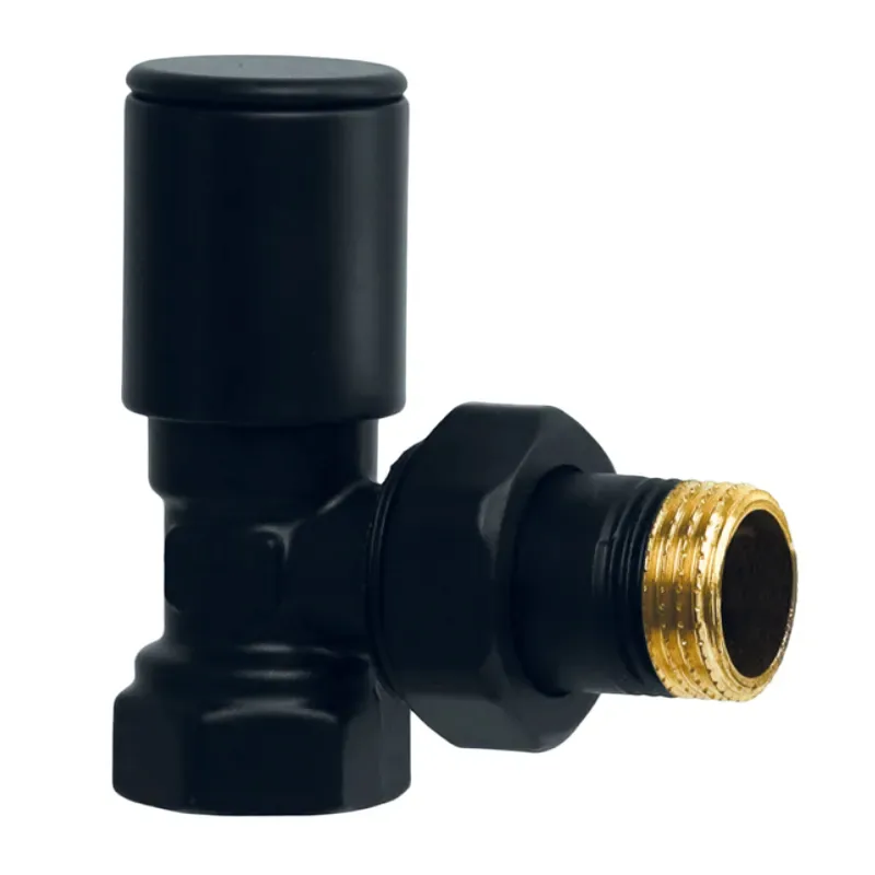 Кран кутовий Koer латунь 1/2" чорний