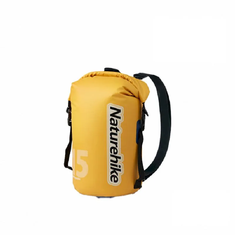 Водонепроникний рюкзак Naturehike поліестер 15 л жовтий