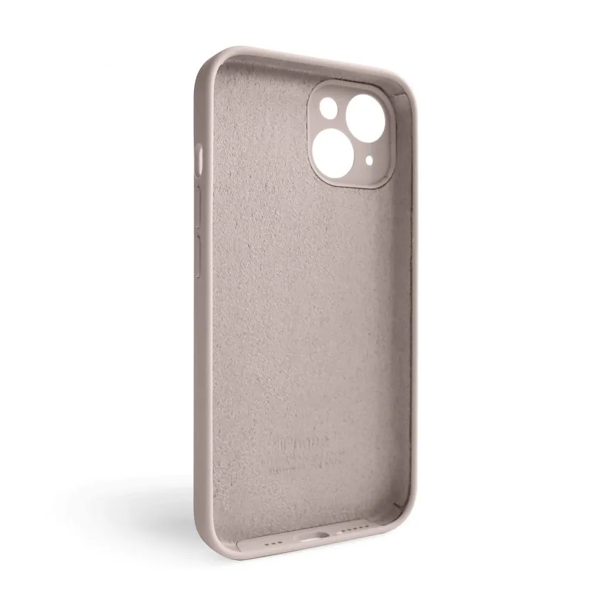 Чохол силіконовий для Apple iPhone 14  закрита камера рожевий