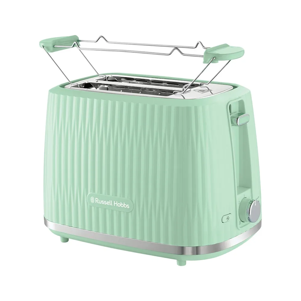 Тостер Russell Hobbs пластик 800Вт фісташковий 2 відділення підігрів розморожування