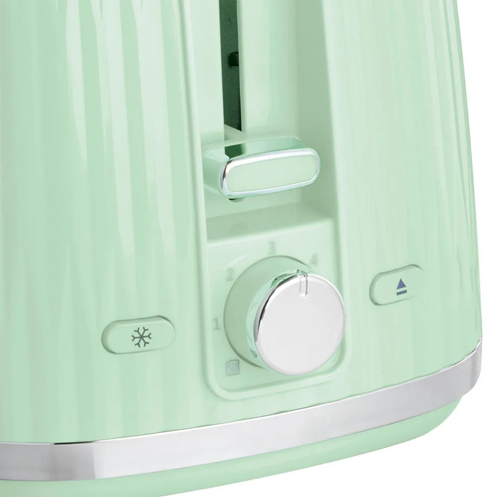 Тостер Russell Hobbs пластик 800Вт фісташковий 2 відділення підігрів розморожування