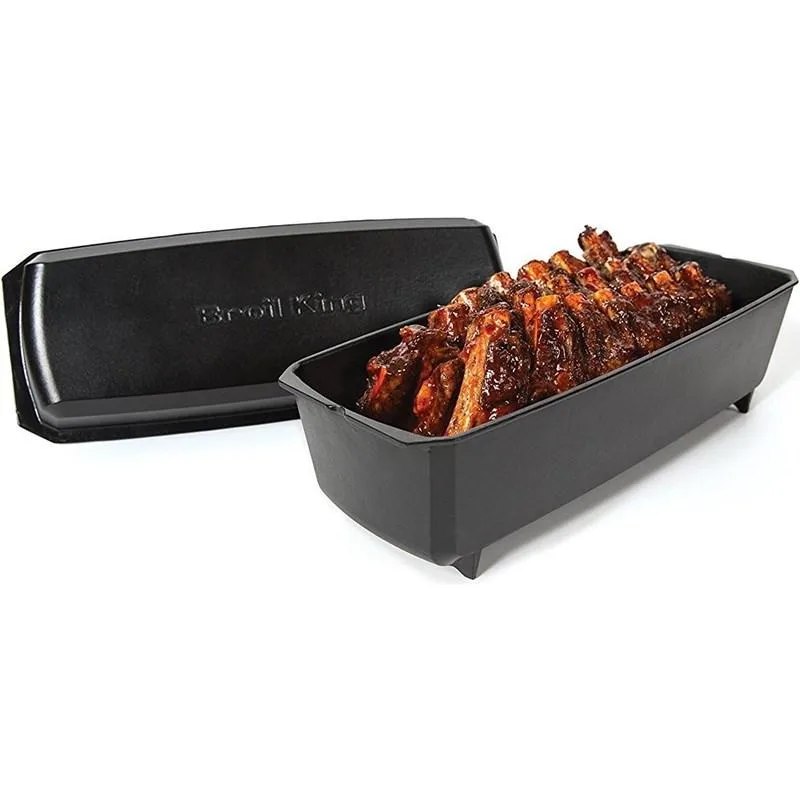 Стійка для ребер Broil King чавун 14х40,6х10,2 см чорна