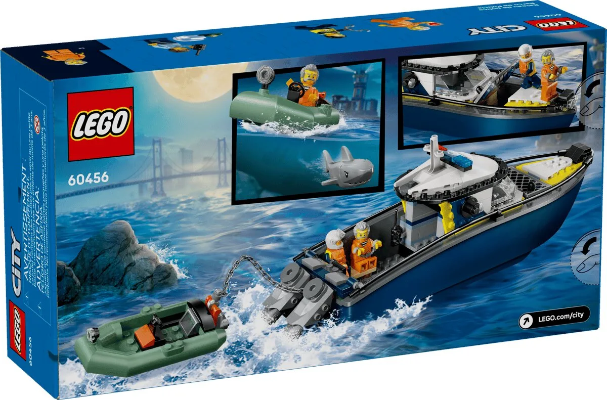 Конструктор LEGO City Поліцейський катер 6+ різнокольоровий