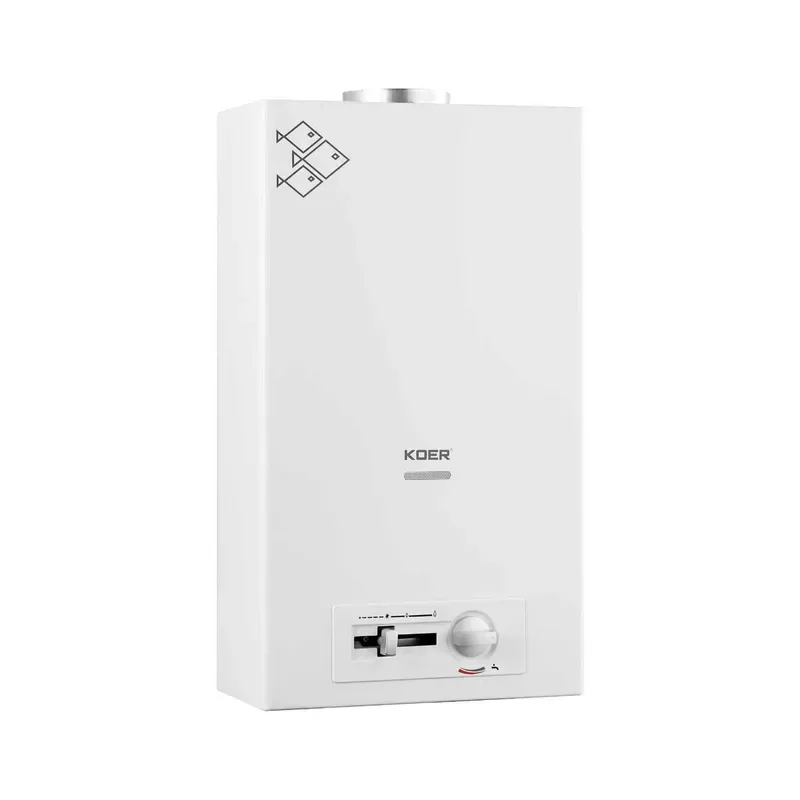 Газова колонка KOER KWH.G0410 10 л/хв метал 590х340х180 мм біла