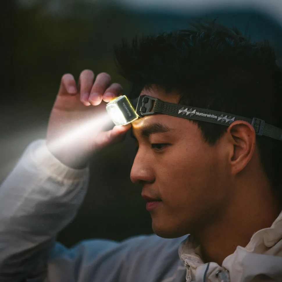 Налобний ліхтар Naturehike ABS 6,5х3,5х2,7 см сірий 250 лм IP65