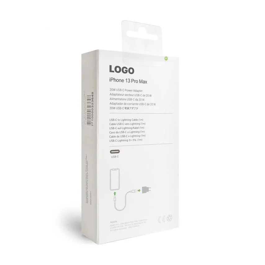 Зарядний пристрій Apple 20W Type-C з кабелем Lightning білий