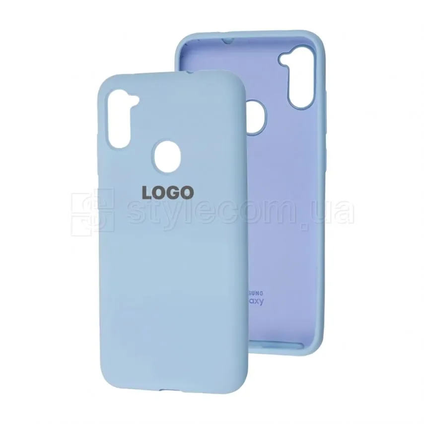 Чохол Silicone для Samsung силіконовий блакитний 2020