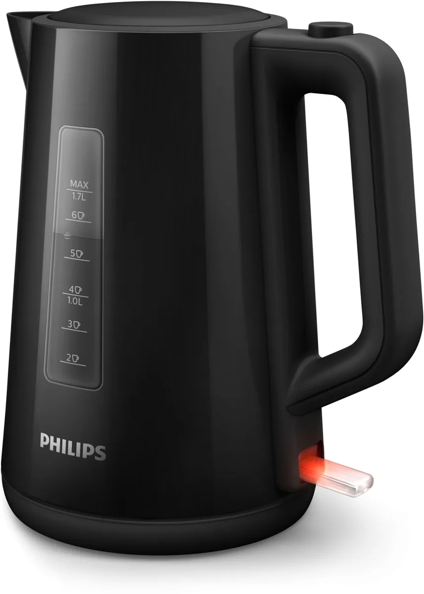 Електрочайник Philips 1,7 л пластик чорний 2200 Вт